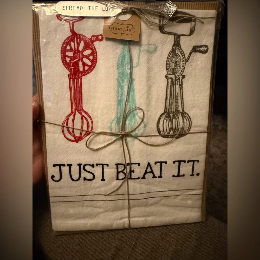 Mud Pie Flour Sack Towel and Spreader